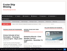 Tablet Screenshot of cruiseshipmissing.com